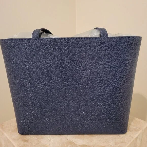 NWT Ted Baker 'Demmiee' Tote in Navy with Makeup Bag – Elegant Bow Detail - Picture 5 of 9